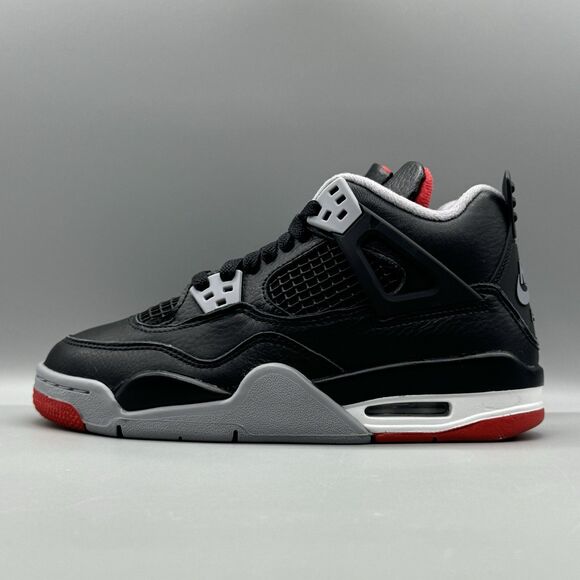 Nike GS Air Jordan 4 Retro Bred Reimagined FQ8213-006 US 3.5Y New - Picture 4 of 9